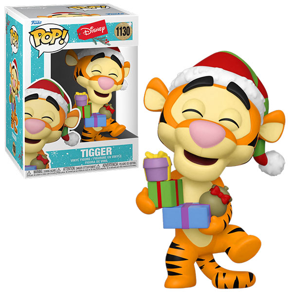 Figurine officielle Funko Pop de Tigrou Noël de Disney et disponible chez Galaxy Pop le magasin geek