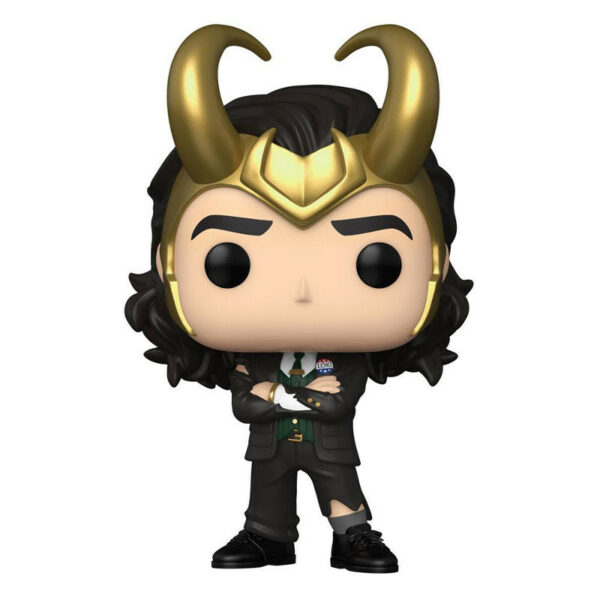 Figurine officielle Funko Pop de Président Loki de la série TV de Marvel Loki et disponible chez Galaxy Pop le magasin geek