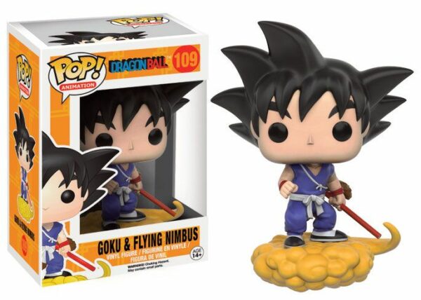 Figurine officielle Funko Pop de Son Goku sur son Nuage Magique du manga Dragon Ball et disponible chez Galaxy Pop le magasin geek