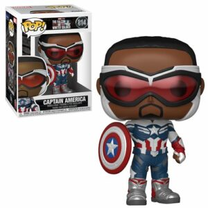 Figurine officielle Funko Pop de Captain America de la série The Falcon and the Winter Soldier de Marvel et disponible chez Galaxy Pop le magasin geek
