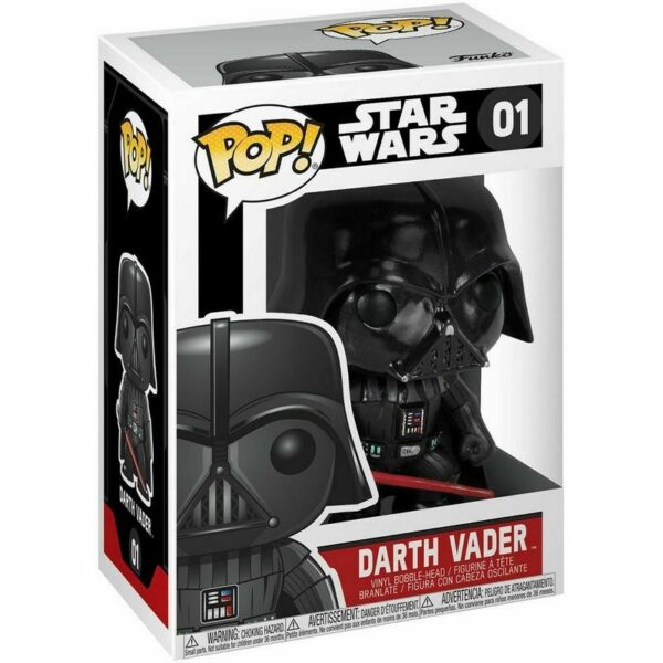 Figurine officielle Funko Pop de Dark Vador de la saga Lucas Arts et Disney Star Wars et disponible chez Galaxy Pop le magasin geek