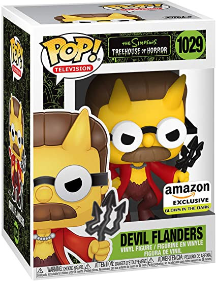 Figurine officielle Funko Pop de Devil Flanders de la série TV Les Simpsons et disponible chez Galaxy Pop le magasin geek