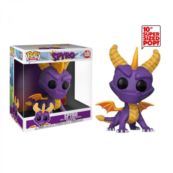 Figurine officielle Funko Pop Super Size de Spyro le Dragon du jeu vidéo Spyro et disponible chez Galaxy Pop le magasin geek