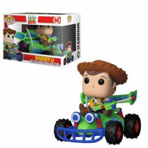 Figurine officielle Funko Pop de Woody conduisant RCdu film d'animation de Disney Pixar Toy Story et disponible chez Galaxy Pop le magasin geek