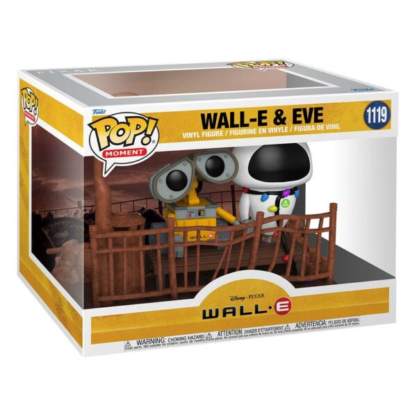 Figurine officielle Funko Pop de Wall-E et Eve du film d'animation Pixar Wall-E et disponible chez Galaxy Pop le magasin geek
