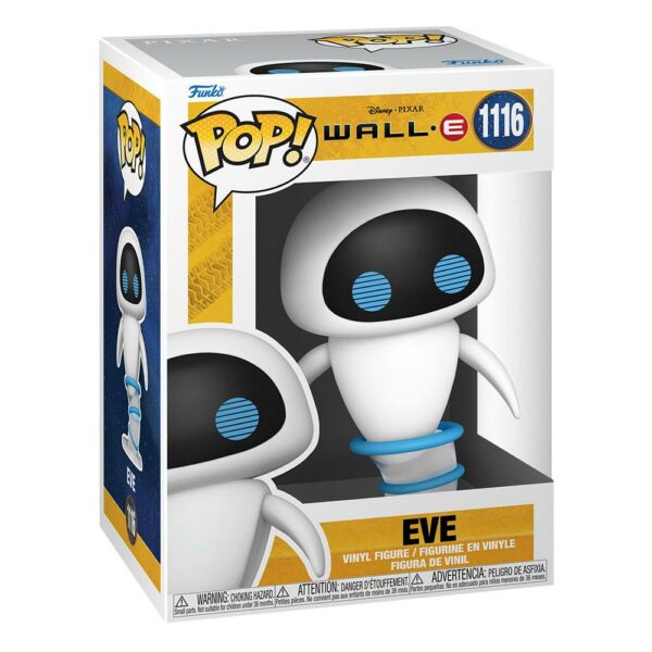 Figurine officielle Funko Pop de Eve Flying du film d'animation Pixar Wall-E et disponible chez Galaxy Pop le magasin geek