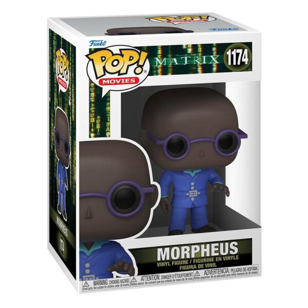 Figurine officielle Funko Pop de Morpheus du film Matrix 4 et disponible chez Galaxy Pop le magasin geek