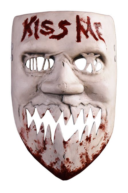 Achetez sur Galaxy Pop le masque Kiss Me issu du film The Purge: Election Year déguisement pour Halloween complétez votre collection The Purge maintenant