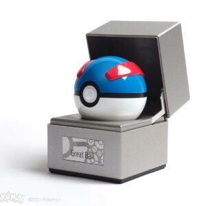 Figurine réplique de la Super Ball du manga Pokémon disponible sur Galaxy-Pop.com