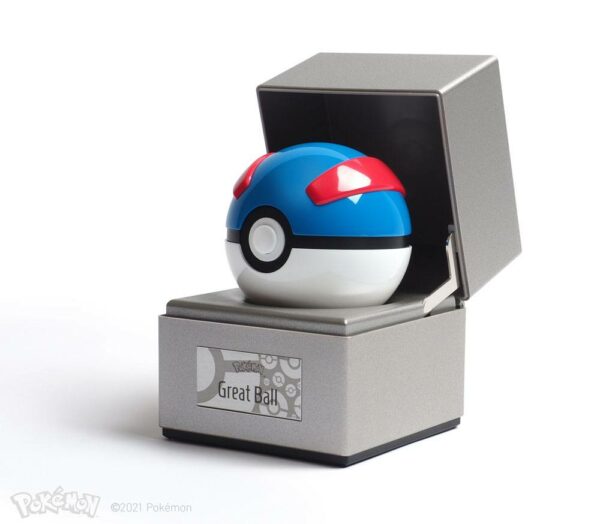 Figurine réplique de la Super Ball du manga Pokémon disponible sur Galaxy-Pop.com