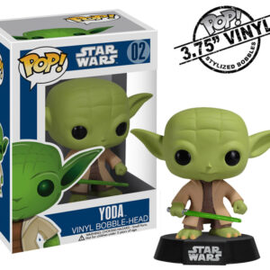 Figurine officielle Funko Pop de Yoda de la saga Lucas Arts et Disney Star Wars et disponible chez Galaxy Pop le magasin geek
