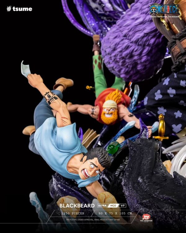 Statue officielle de Marshall D. Teach dit Barbe Noire du manga One Piece par le studio Tsume Art et disponible chez Galaxy Pop le magasin geek