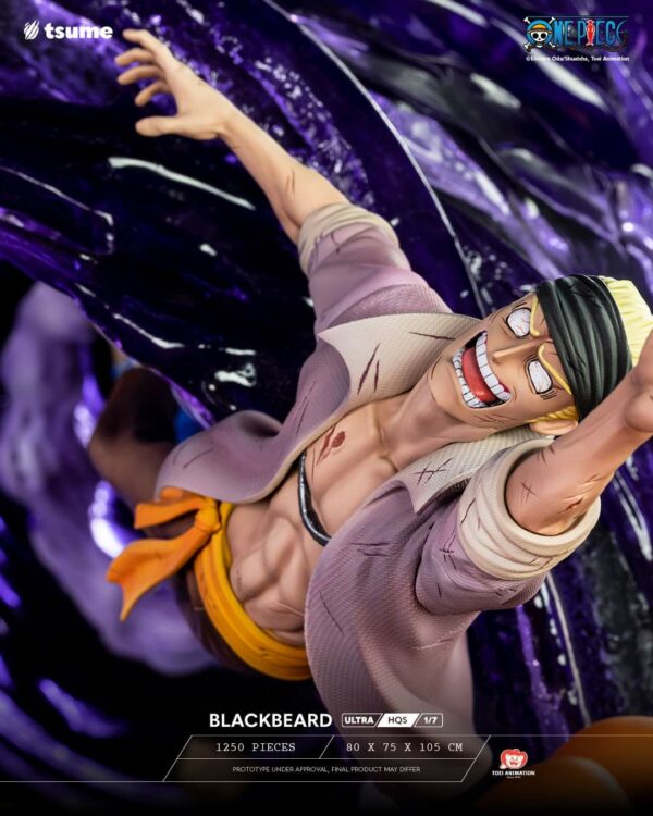 Statue officielle de Marshall D. Teach dit Barbe Noire du manga One Piece par le studio Tsume Art et disponible chez Galaxy Pop le magasin geek