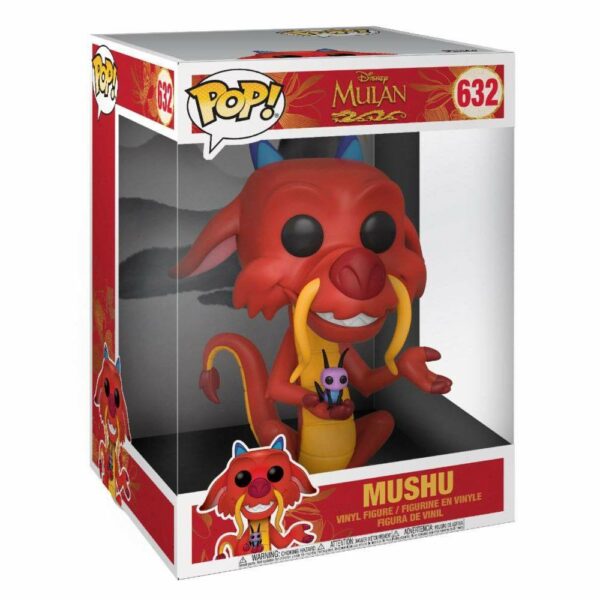 Figurine Funko POP Officiel de Mushu du film D'animation Mulan de Disney et disponible chez Galaxy Pop le magasin Geek