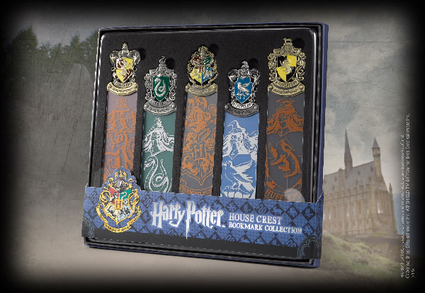 Marque-pages blason des maisons de Harry Potter du fabricant The Noble Collection disponible chez Galaxy Pop votre magasin geek préféré