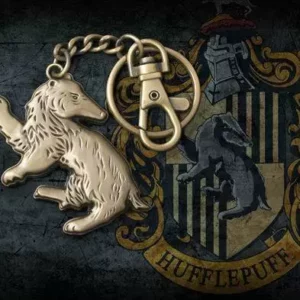 porte clés officiel blaireau de Poufsouffle de Harry Potter par le fabricant The Noble Collection et disponible chez Galaxy Pop votre magasin geek
