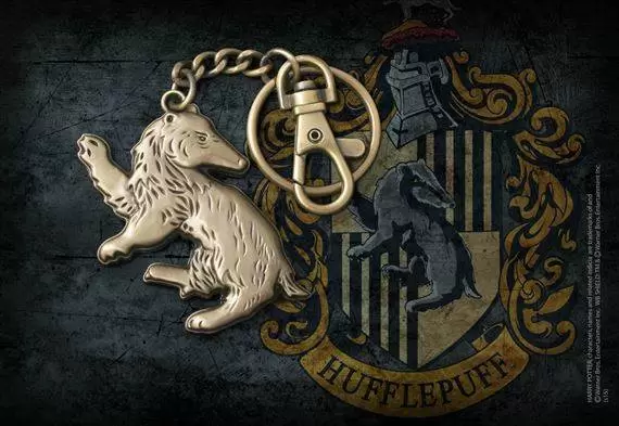 porte clés officiel blaireau de Poufsouffle de Harry Potter par le fabricant The Noble Collection et disponible chez Galaxy Pop votre magasin geek