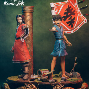 Statue officielle Kingdom de Ei Sei et Shin dans la gamme Ryujin par Kami-Arts. Elle est en résine et mesure 46 cm et disponible chez Galaxy Pop