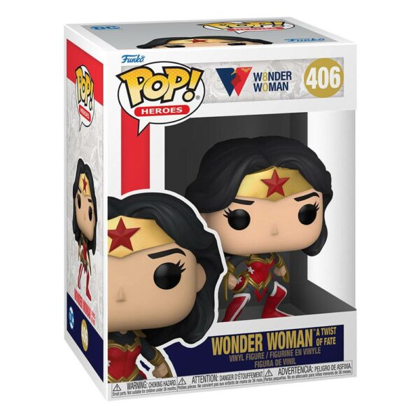 Figurine officielle Funko Pop de Wonder Woman (A Twist of Fate) du comics de DC Comics et disponible chez Galaxy Pop le magasin geek