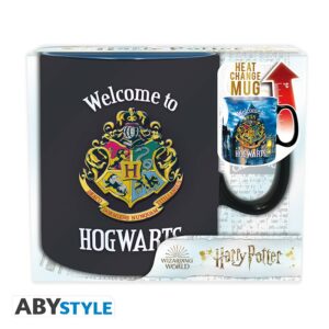 mug magique officiel Poudlard de Harry Potter par le fabricant ABYstyle et disponible chez Galaxy Pop votre magasin geek.