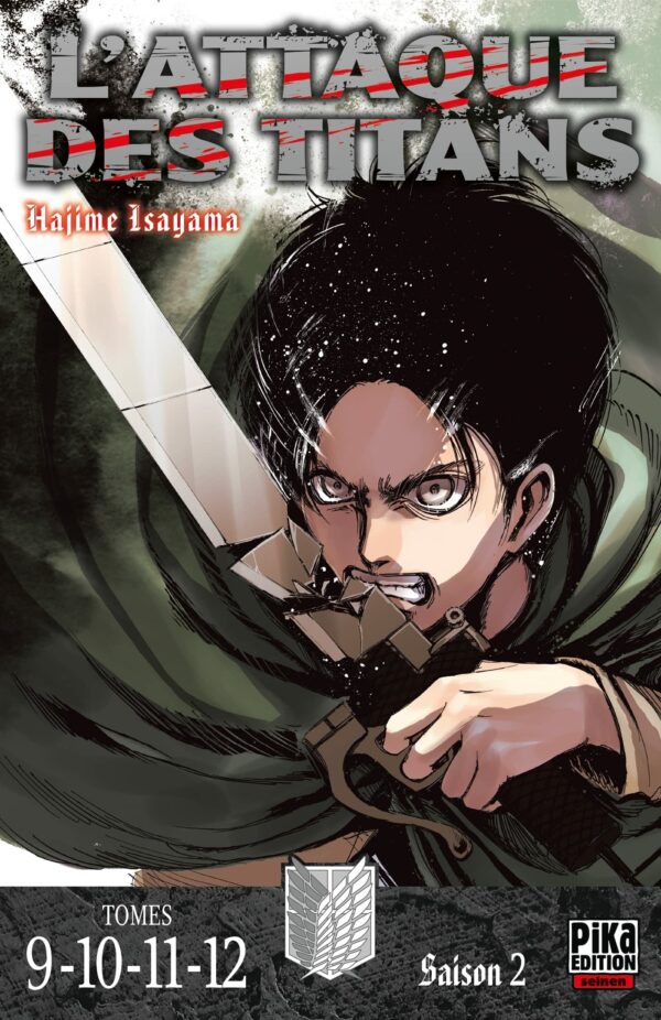 Coffret 4 tomes du manga L'Attaque des Titans disponible au magasin geek Galaxy Pop Montélimar