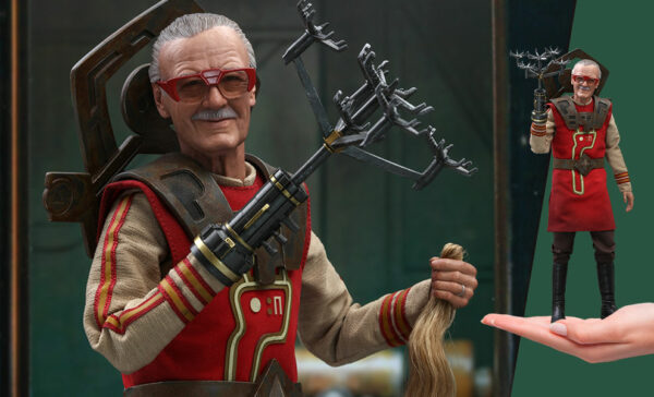 Figurine articulée officielle de Stan Lee 1/6 du film Thor 3 Ragnarok au format 1/6 par le studio Hot Toys disponible au magasin geek Galaxy Pop Montélimar