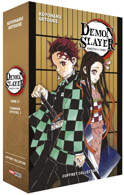 Manga Collector Démon Slayer - Tome 21 et Tome 1 carnet des pourfendeurs -  Galaxy Pop