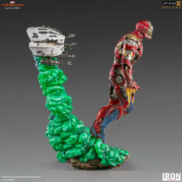 Statuette officielle de l'illusion d'Iron Man de Marvel au format 1/10 par le studio Iron Studios disponible au magasin geek Galaxy Pop Montélimar