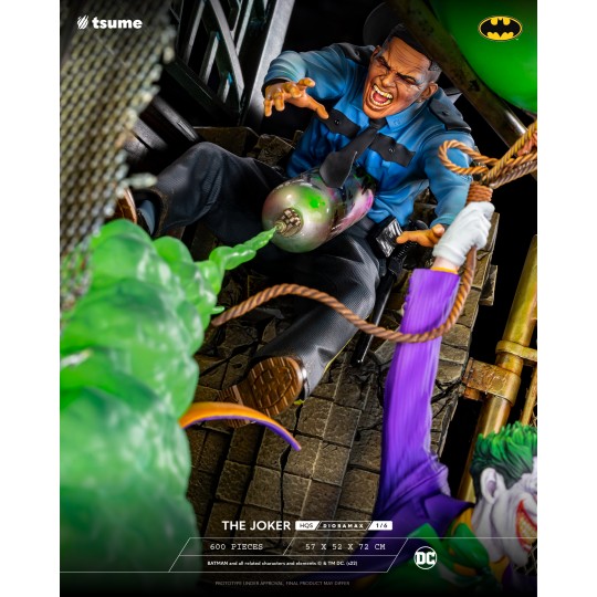 Statuette officielle du Joker en diorama de la série DC Comics The Batman au format 1/6 par le studio Tsume Art disponible au magasin Galaxy Pop Montélimar