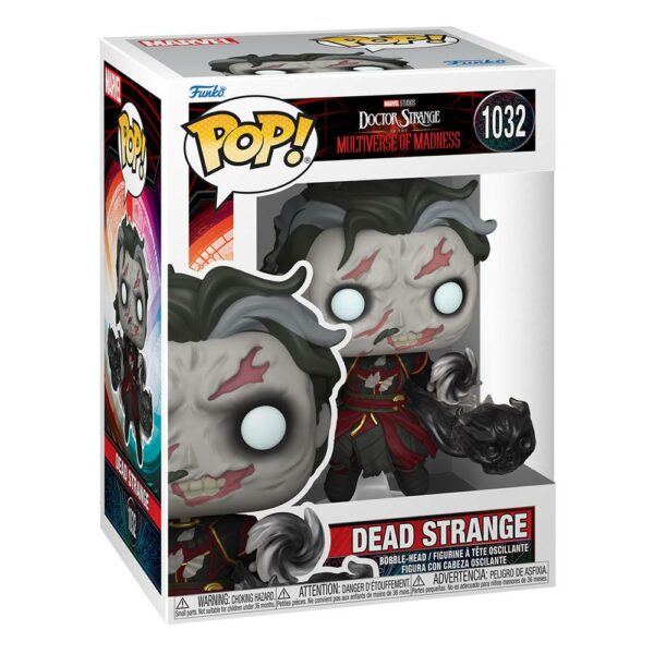 figurine officielle POP de dead Doctor Strange du Film Doctor Strange in the multiverse of madness fabricant Funko et disponible chez Galaxy Pop votre magasin geek.