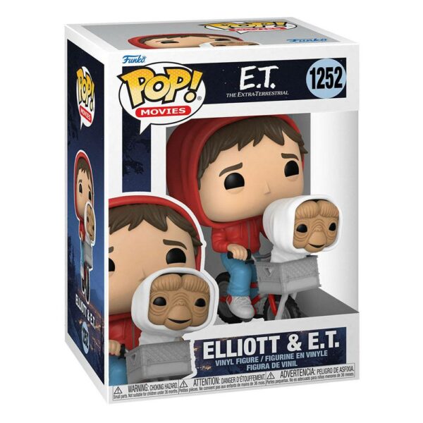 figurine officielle POP de Elliot et ET du film ET fabricant Funko et disponible chez Galaxy Pop votre magasin geek.