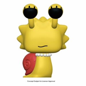 figurine officielle POP de Lisa Escargot de la série télévisé Les Simpsons fabricant Funko et disponible chez Galaxy Pop votre magasin geek.